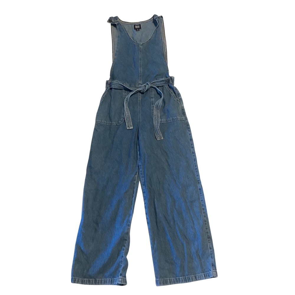 BDG URBAN OUTFITTERS womens denim overalls jumpsuit tie waist belt cotton small